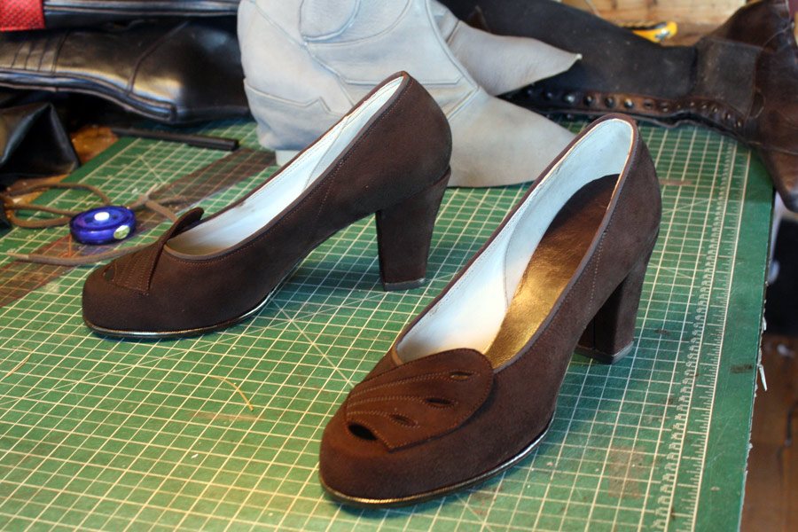 brown heels