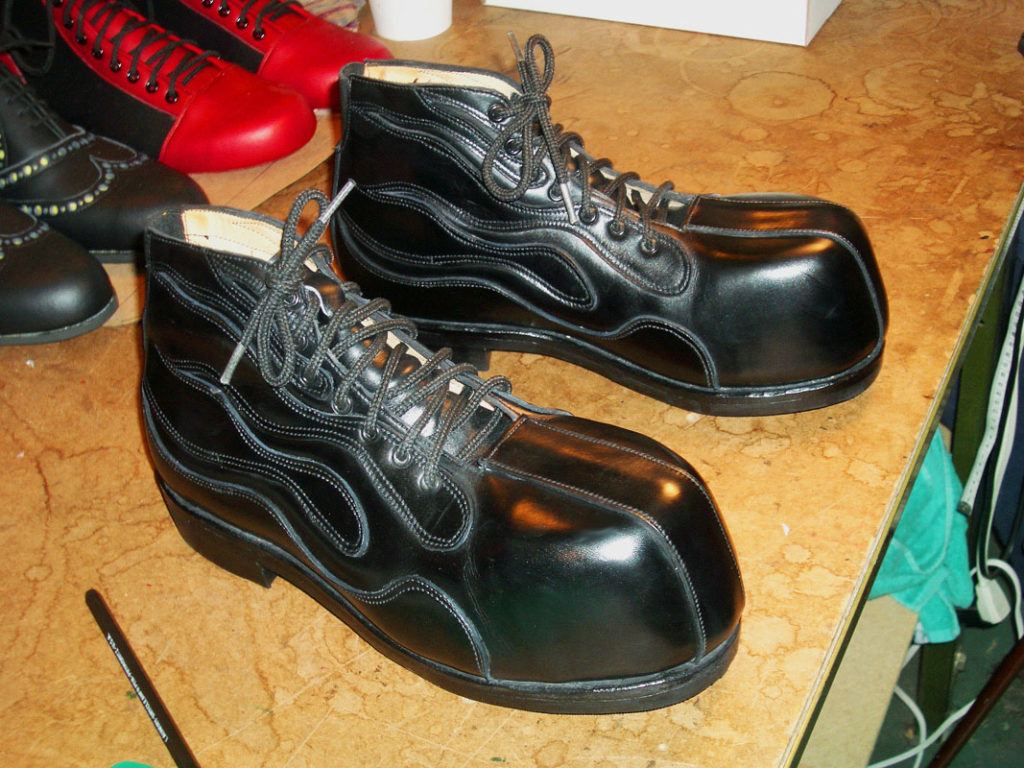 black lace up shoes