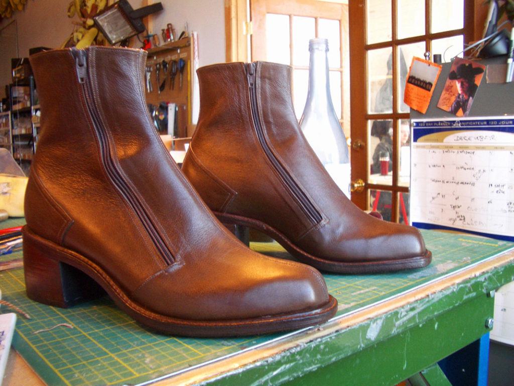 brown ankle boots