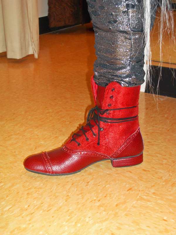 Red Leather shoes