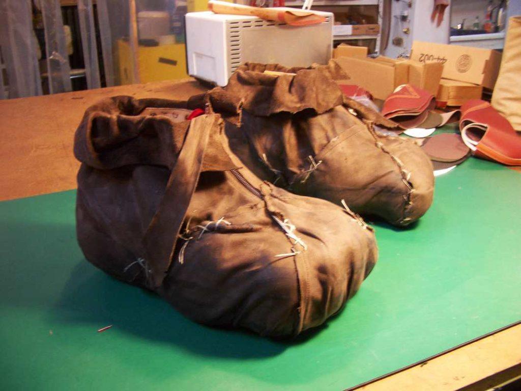 Cloth stitched shoes