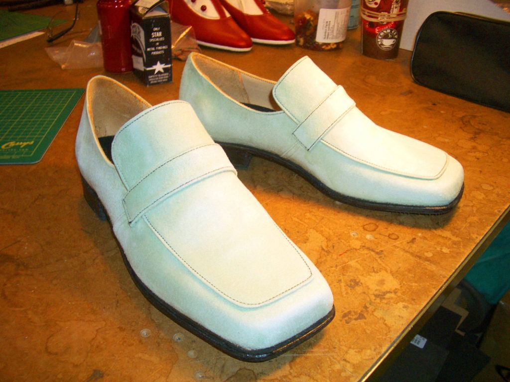 white slip on shoes